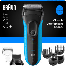 Braun Series 3 3010BT, shaver black/blue, Wet&Dry