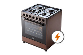 Gāzes plītis ar elektrisko cepeškrāsni
