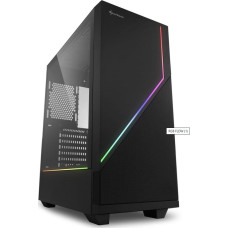 Sharkoon RGB FLOW, tower case (black, side panel of tempered glass)