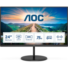 AOC V4 Q24V4EA LED display 60,5 cm (23.8") 2560 x 1440 pikseļi 2K Ultra HD Melns