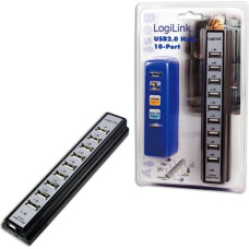 Logilink | USB 2.0 Hub-10 port whit power adapter