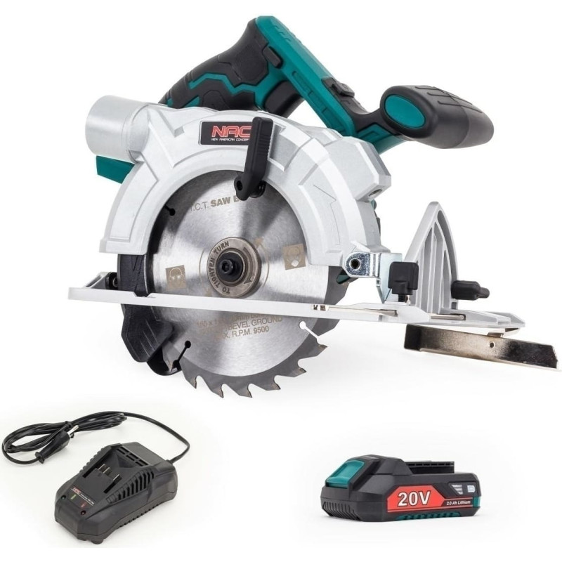 NAC PILARKA TARCZOWA 20V 165mm   1x 2,0Ah