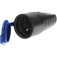 Orno GNIAZDO GUMOWE PROSTE IP44 Z UZIEMIENIEM ,CZARNE