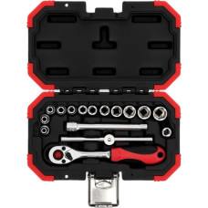 Gedore Red socket wrench set 1/4 SW4-13mm 16 pieces - 3300050