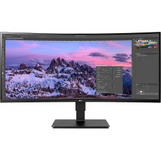 Lg Electronics LG 35BN77CP-B, gaming monitor - 35 - black/silver, curved, HDMI, DisplayPort, USB-C, Free-Sync, 100Hz panel