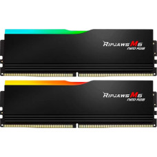 G.skill DDR5 - 64GB - 6000 - CL - 36 (2x 32 GB) dual kit, memory (black, F5-6000J3636F32GX2-RM5NRK, Ripjaws M5 Neo RGB, AMD EXPO)