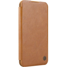 Nillkin Etui Nillkin Qin Prop Leather iPhone 16 (brązowy)