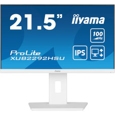 Iiyama ProLite XUB2292HSU-W6, LED monitor - 22 -  white (matt), FullHD, IPS, AMD Free-Sync, 100Hz panel