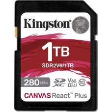 Kingston Canvas React Plus 1 TB SDXC, memory card (UHS-II U3, Class 10, V60, A1)