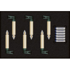 Krinner Superlight Bavaria Mini Flame 6 pcs. Set Ivory