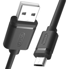 Unitek USB cable Unitek USB-A - microUSB 1 m Black (Y-C451GB)