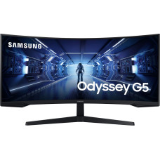 Samsung G55T monitori 86,4 cm (34") 3440 x 1440 pikseļi UltraWide Quad HD LED Melns