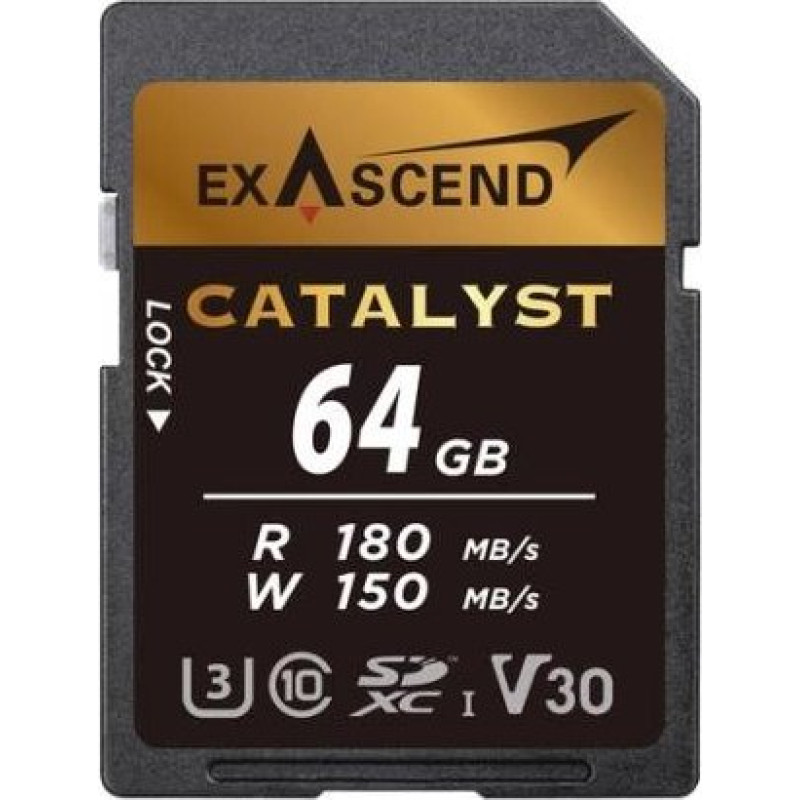 Exascend Karta ExAscend Catalyst SDXC 64 GB Class 10 UHS-I/U3 V30 (EX64GSDU1)