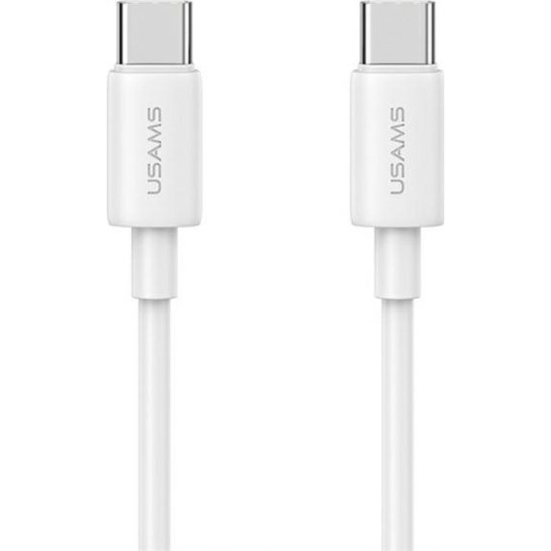 Usams Kabel USB Usams USB-C - USB-C 1 m Biały
