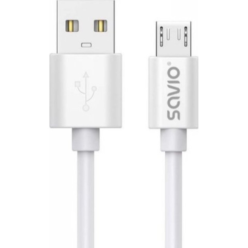 Savio USB cable Savio USB-A - microUSB 3 m White (SAVKABELCL-167)