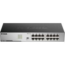 D-Link DGS-1016D/E tīkla pārslēgs Nepārvaldīts Melns, Metālisks