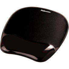 Fellowes MOUSE PAD CRYSTAL GEL/BLACK 9112101 FELLOWES