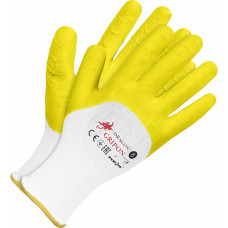 Raw-Pol RĘKAWICE GUMA-ŻÓŁTE GRIPON  ROZ -  8
