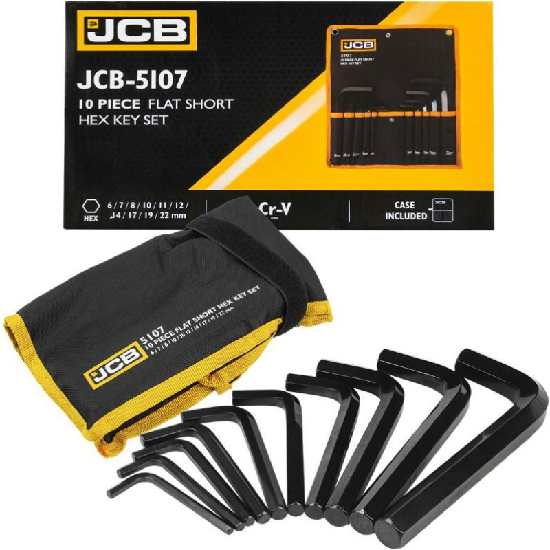 JCB IMBUSY 10szt.  6-22mm  /ETUI