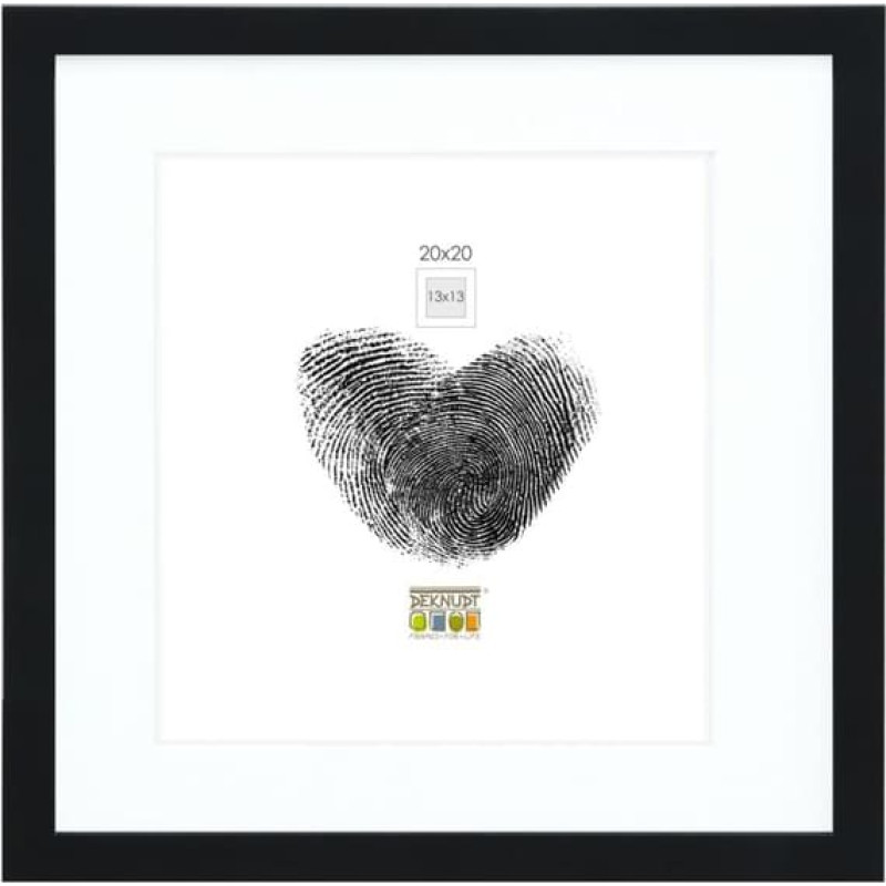 Deknudt S66KF2 P1          20x20 Holz schwarz mit Passepartout