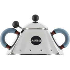 Alessi Sugar Bowl with spoon light blue 9097