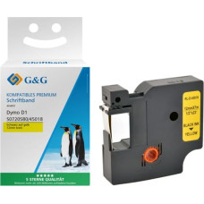 G&G Schriftband 12mm x 7m sw-gb Komp. m. Dymo D1/ 45018/ S072058