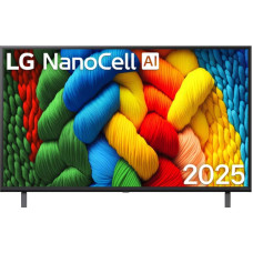 LG NanoCell AI 55NANO81A6A 139,7 cm (55") 4K Ultra HD Viedtelevizors Wi-Fi Melns