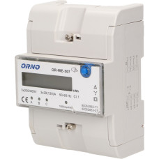 Orno 3-FAZOWY WSKAŹNIK ENERGI ELEKTRYCZNEJ, 120A, 5 MODUŁÓW, DIN TH-35MM, DODATKOWY PRZYCISK