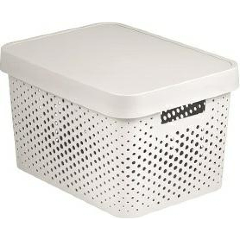 Curver POJEMNIK AŻUR INFINITY 17L  Z PRZYKRYWKĄ   /BIAŁY