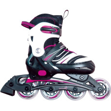 Muuwmi Adjustable Children's Inline Skates Size 33-36 (pink/black)