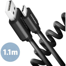 Axagon CABLE USB-C TO USB2.0 1.1M/TWISTER BLK BUCM-AM20TB AXAGON