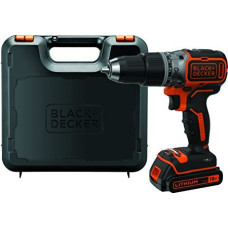 Black+Decker BLACK + DECKER cordless hammer BL188K, 18 Volt (black / orange, Li-ion battery pack 1.5Ah)