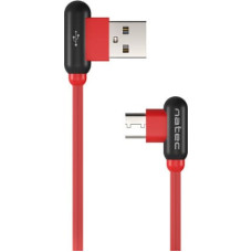 Natec USB cable Natec USB-A - USB-C 1 m Red (NKA-1201)