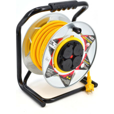 Awtools AW METAL HD CABLE REEL 50m 3x2,5mm 16A / 3680W / IP44 YELLOW