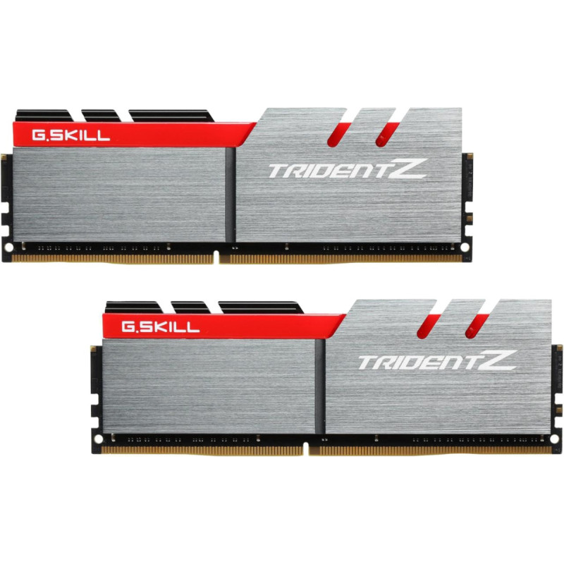 G.skill DDR4 32GB 3200-16 Trident Z - Dual-Kit - Grey/Red