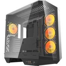 Darkflash DY470 computer case (black) + 4 fans + GPU bracket