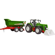 Bruder Roadmax tractor with front loader and tipping trailer