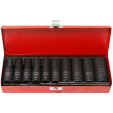 Rockforce NASADKI UDAROWE DŁUGIE 10szt.1/2" 10-24mm /WALIZKA