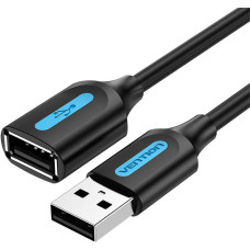 Vention CABLE USB2.0 MALE TO FEMALE/2M BLACK CBIBH VENTION