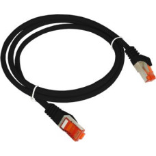 Alantec Patch-cord F/UTP cat.6 PVC 0.5m black ALANTEC
