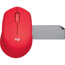 Logitech Mysz Logitech M330 Silent Plus (910-004911) + Studio Series - MID GREY (956-000052)