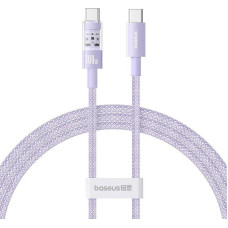 Baseus Kabel Baseus Gem Typ C-Typ C 100W 1m (fioletowy)