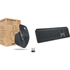 Logitech Mysz Logitech MX Master 3S for Business (910-006582) + MX Keys S Bezprzewodowa Graphite US (920-011587)