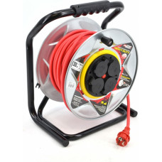 Awtools AW METAL HD CABLE REEL 40m 3x2,5mm 16A / 3680W / IP44 RED
