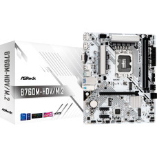 Asrock B760M-HDV/M.2 WHITE - Socket 1700 - motherboard