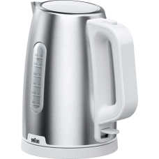 Braun Household Kettle PurShine WK 1500 WH (stainless steel/white, 1.7 liters, 2,200 watts)