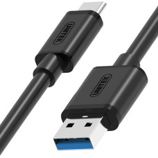Unitek USB cable Unitek USB-A - USB-C 1 m Black (Y-C474BK)