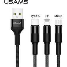 Usams Kabel USB Usams USB-A - 1.5 m Czarny (SJ2193IN101)
