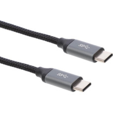 Montis USB cable Montis USB-C - USB-C 1 m Black and silver (MT004)