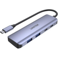 Unitek HUB USB Unitek 2x USB-C + 2x USB-A 3.1 Gen1 (H1107Q)